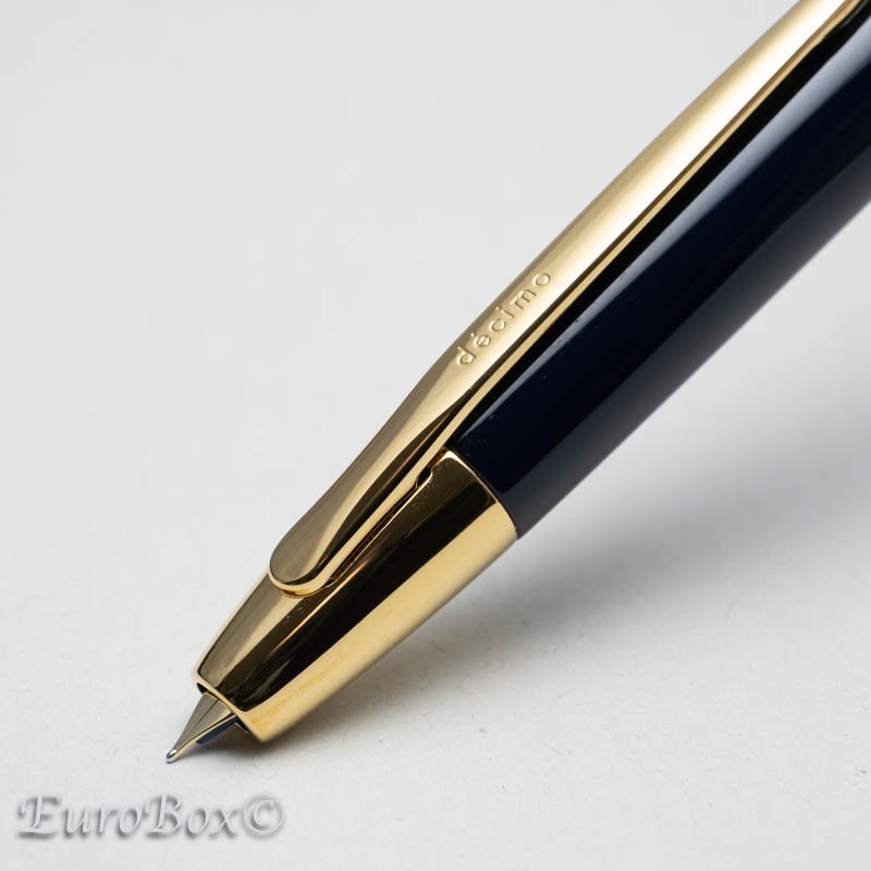 パイロット 万年筆 キャップレス デシモ 三越限定 アールデコ ネイビー PILOT Vanishing Point Decimo Navy Blue  Art Deco - Mitsukoshi - Euro Box