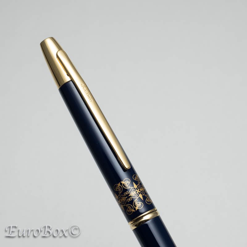 パイロット 万年筆 キャップレス デシモ 三越限定 アールデコ ネイビー PILOT Vanishing Point Decimo Navy Blue  Art Deco - Mitsukoshi - Euro Box