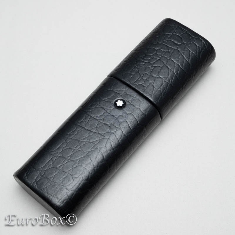 ֥ ڥ󥱡 ե 롦  ֥å  MONTBLANC Florence Leather Pen Case - Black Crocodile Style