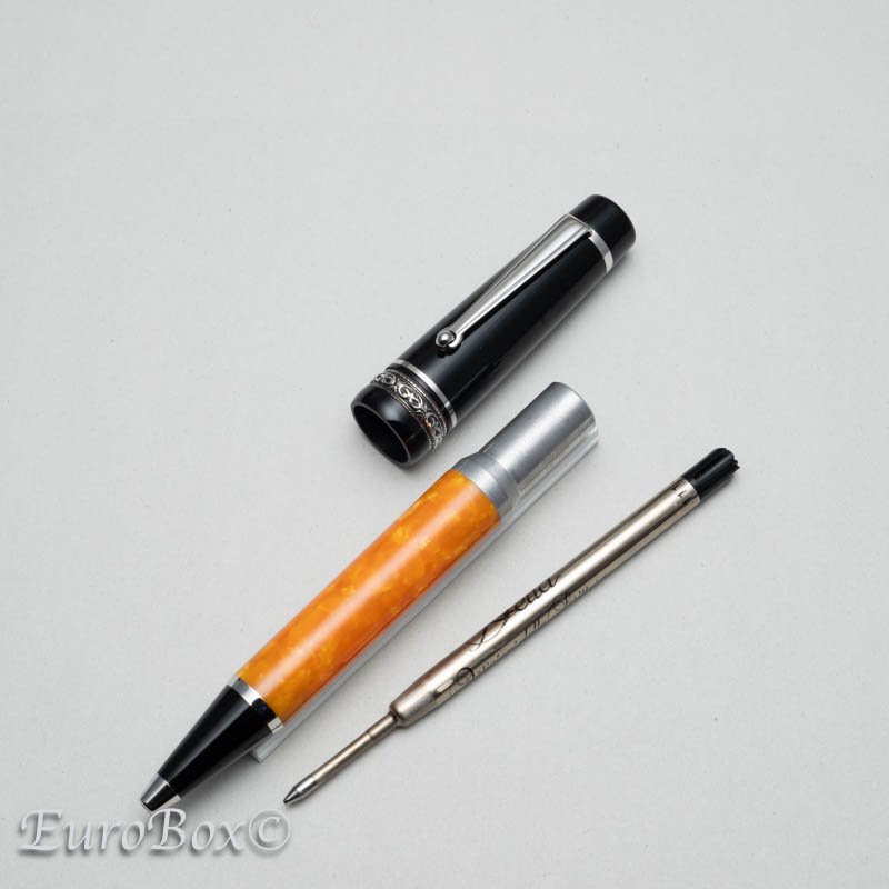 デルタ ボールペン ドルチェビータ ミディアム DELTA Dolcevita Medium Silver Ballpoint Pen - Euro  Box