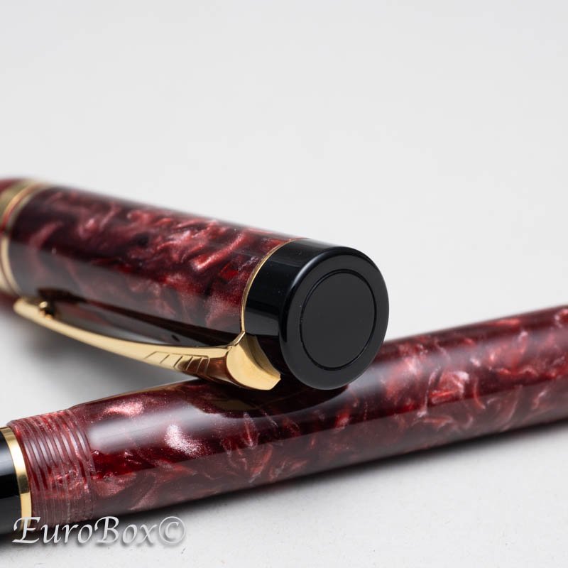 パーカー 万年筆 デュオフォールド インターナショナル マーブルレッド PARKER Duofold International Marble Red  - Euro Box