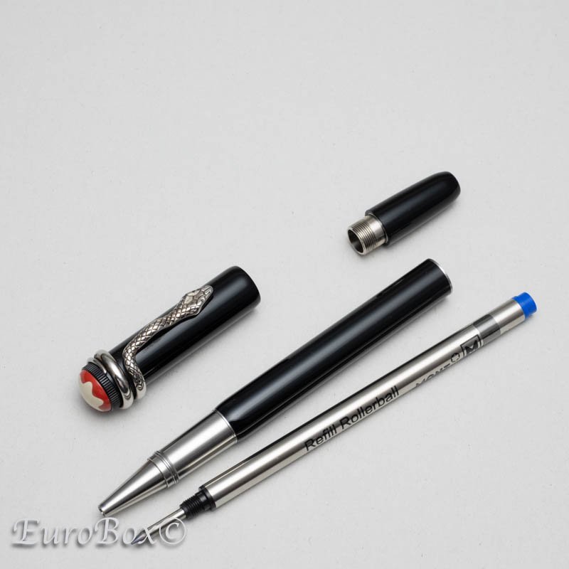 モンブラン ローラーボール ヘリテイジ コレクション ルージュ・エ・ノワール ブラック MONTBLANC Rollerball Heritage  Rouge et Noir Black - Euro Box