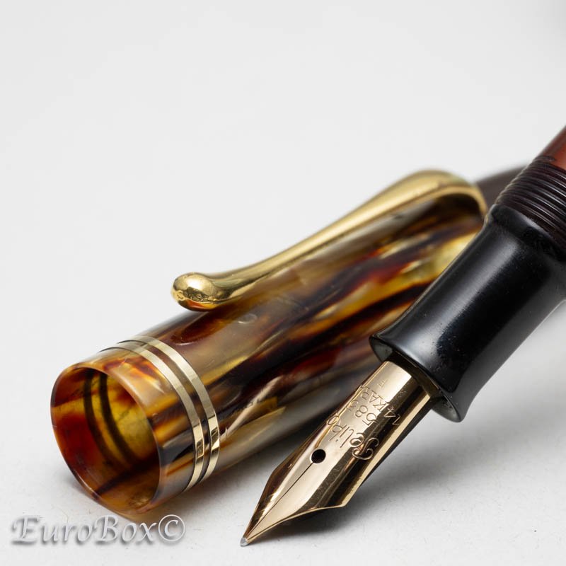 ペリカン 万年筆 101N トータス エメジェ ポルトガル向け Pelikan 101N Tortoise Emege Portuguese  Market - Euro Box