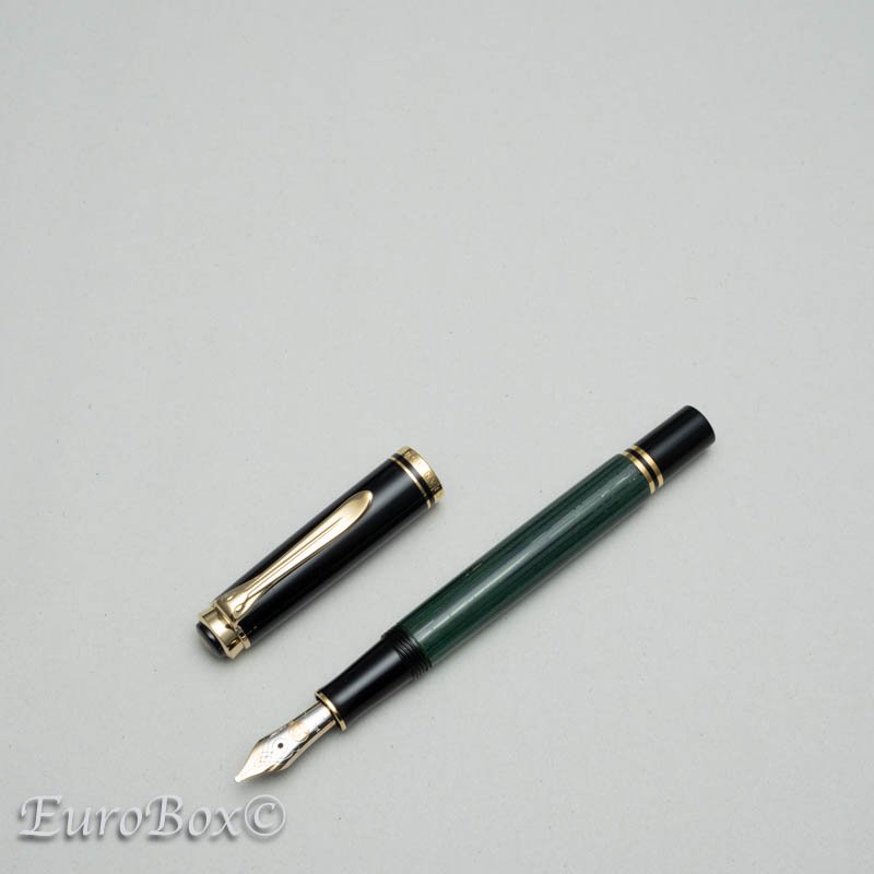 ペリカン 万年筆 スーベレーン M300 グリーンストライプ 旧型 Pelikan Souveran M300 Green Stripe - Euro  Box