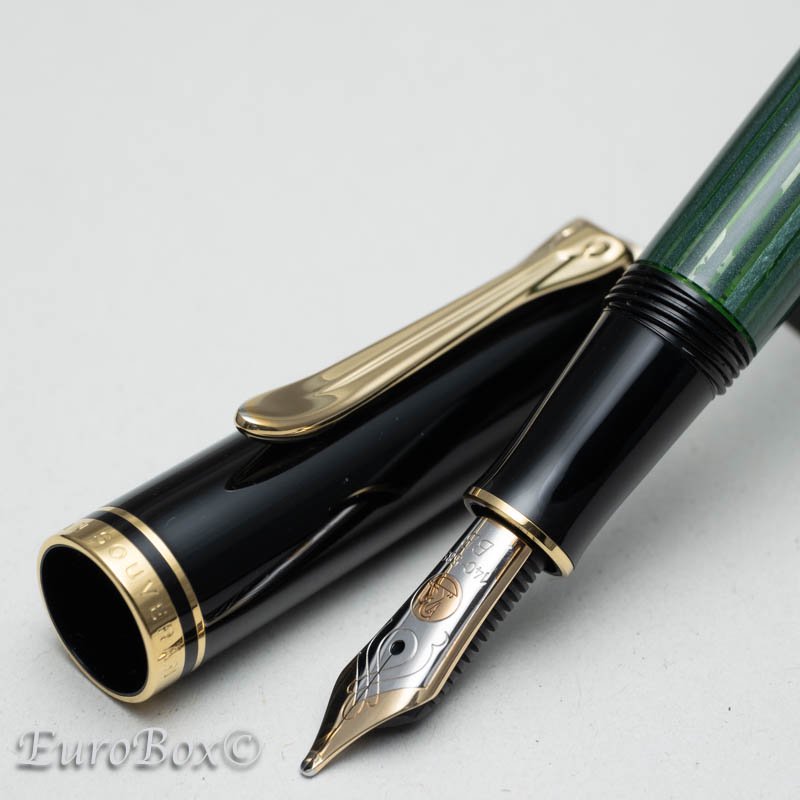 ペリカン 万年筆 スーベレーン M300 グリーンストライプ 旧型 Pelikan Souveran M300 Green Stripe - Euro  Box