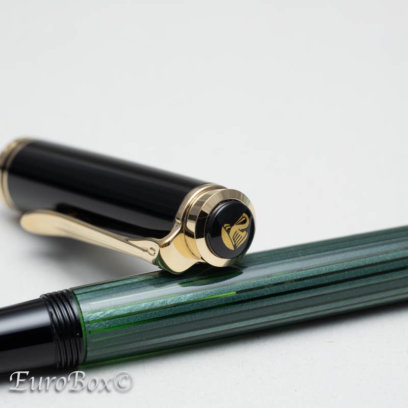 ペリカン 万年筆 スーベレーン M300 グリーンストライプ 旧型 Pelikan Souveran M300 Green Stripe - Euro  Box