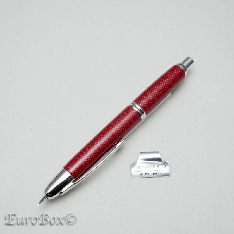 パイロット 万年筆 キャップレス 絣 赤 PILOT Capless Kasuri Red - Euro Box