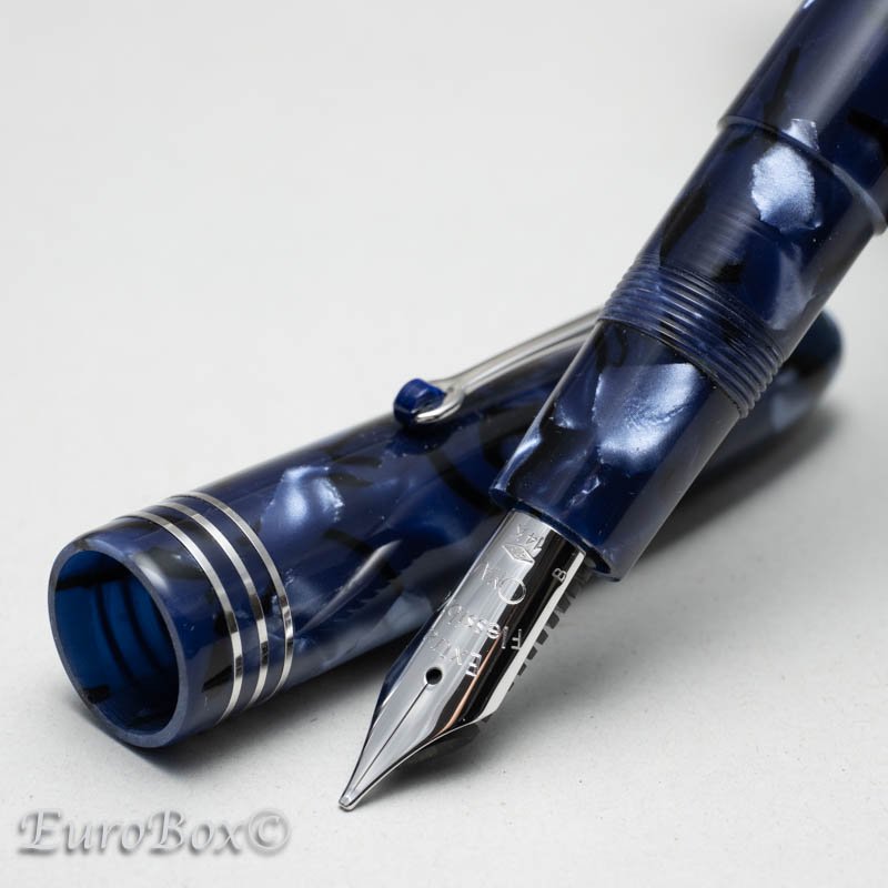 オマス 万年筆 オジバ ヴィンテージ セルロイド ブルーロイヤル OMAS Ogiva Vintage Celluloid Blue Royal -  Euro Box