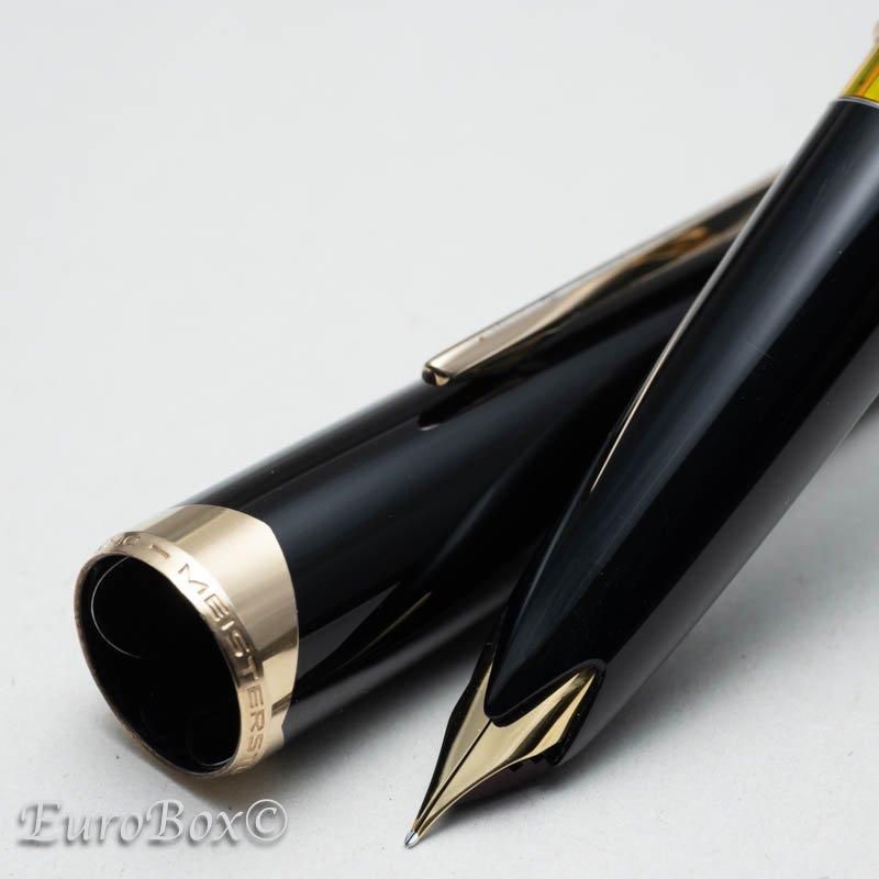 モンブラン 万年筆 マイスターシュテュック No.14 ブラック MONTBLANC Meisterstuck No.14 Black - Euro  Box