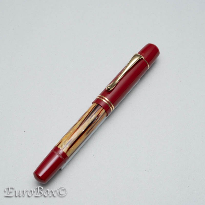 ペリカン 万年筆 M101N トータスシェルレッド Pelikan M101N Tortoiseshell Red - Euro Box