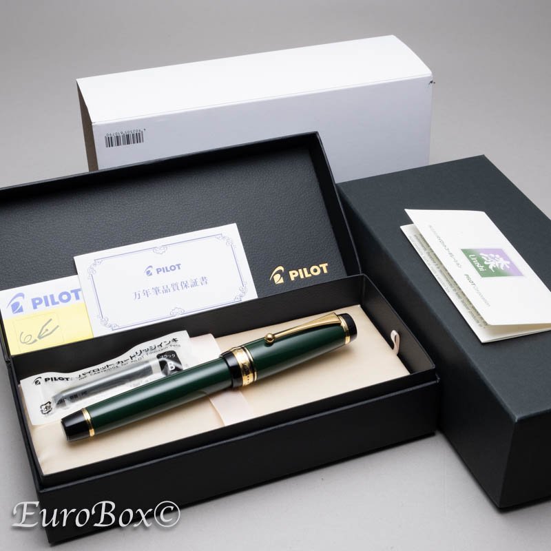 パイロット 万年筆 カスタム URUSHI 天鵞絨 PILOT Custom Urushi Velvet Green - Maruzen  Nihonbashi 2023 - Euro Box