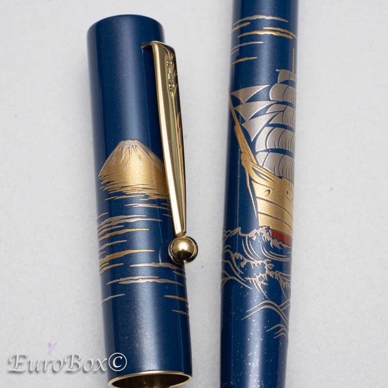 パイロット 万年筆 100周年 蒔絵 富士と明治丸 PILOT 100th Anniversary Fuji and Meiji-Maru -  Euro Box