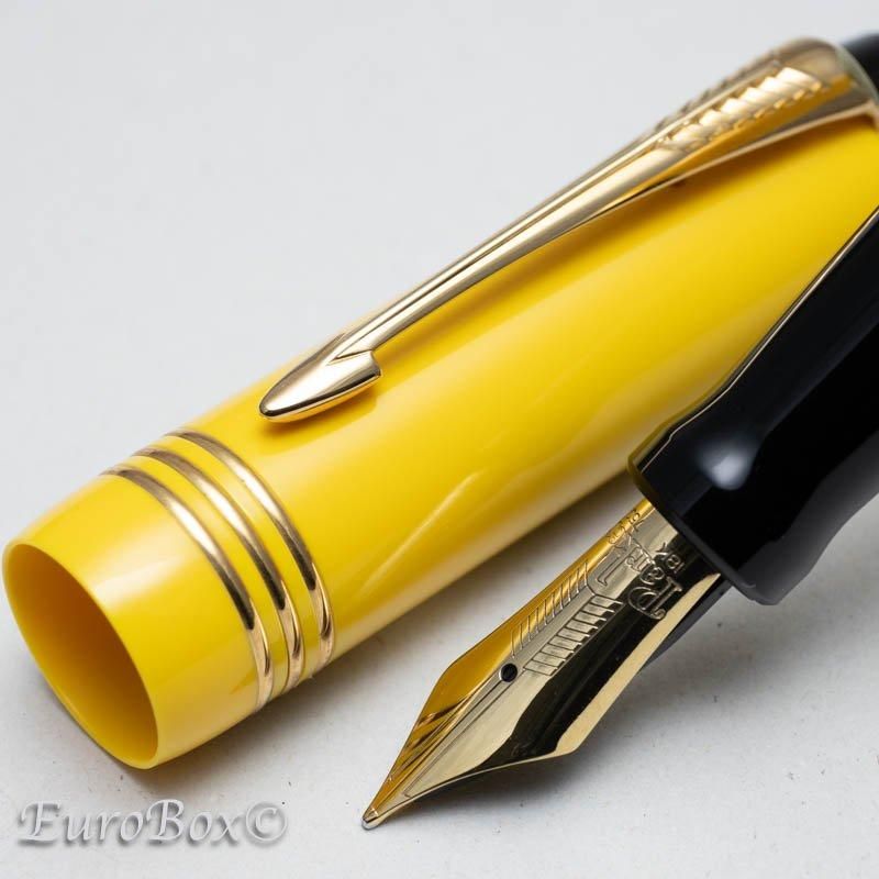 【PARKER】DUOFOLD イエロー 万年筆 パーカー 万年筆 デュオフォールド センテニアル マンダリン