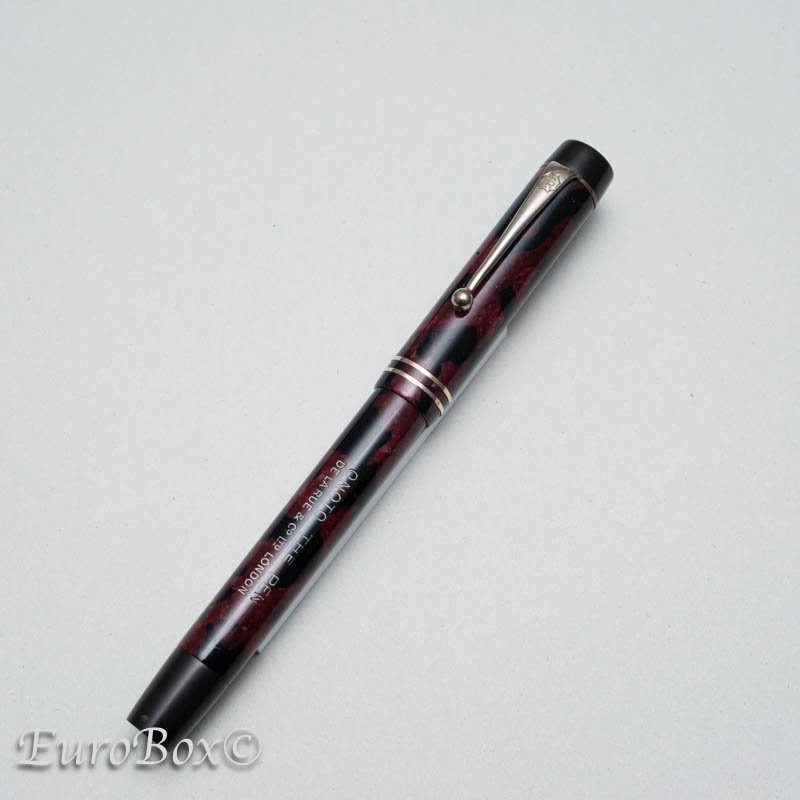 ǡ顦롼 Υ ǯɮ 6122 ֥ååɥޡ֥ DE LA RUE Onoto 6122 Red & Black Marble