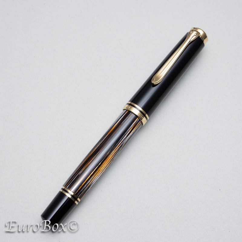 ペリカン 万年筆 スーベレーン M800 ブラウンストライプ Pelikan Souveran M800 Tortoise Brown Stripe  - Special Edition - Euro Box