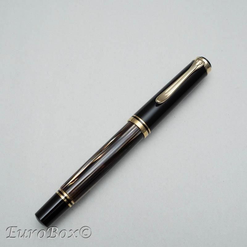 ペリカン　#500　旧M400　ブラウンストライプ　字幅M 楽天市場】ペリカン スーベレーン M400 万年筆 茶縞 （Pelikan