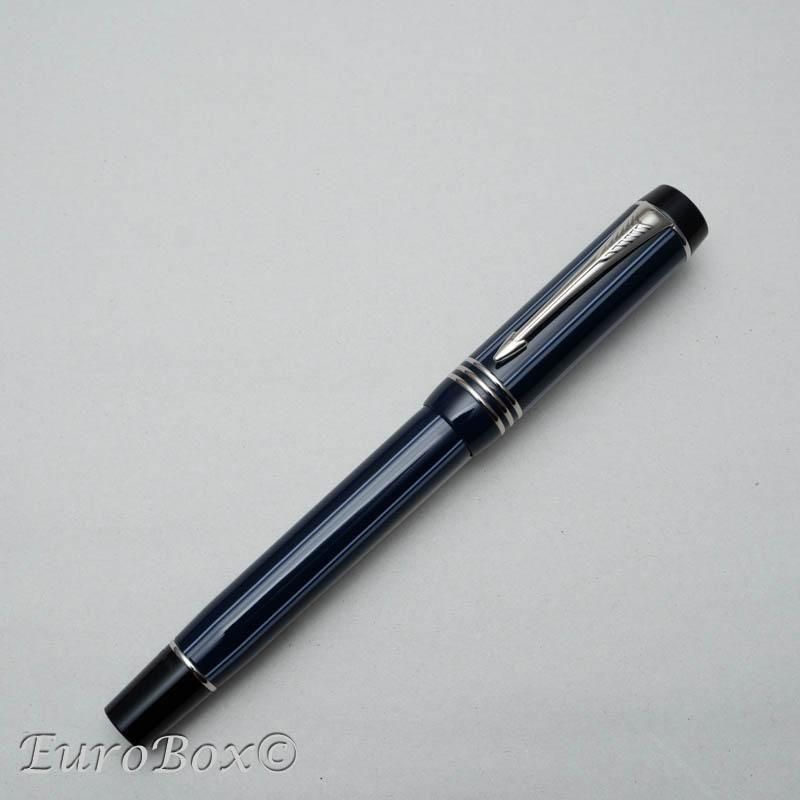 パーカー デュオフォールド インターナショナル ネイビー ピンストライプ万年筆 パーカー 万年筆 デュオフォールド インターナショナル ピン