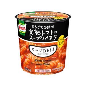 【まとめ買い】味の素 クノール スープDELI 完熟トマトのスープパスタ 41.9g×18カップ（6カップ×3ケース）