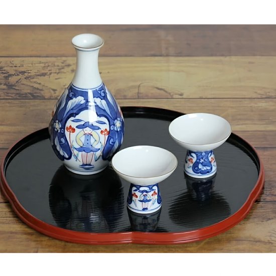 徳利猪口セット 酒器 紫 1合 徳利 1ヶ お猪口 2ヶ 3点セット [日本製/有田焼/酒器] - ハレトケギフト｜ハレの日に心のこもった贈り物を