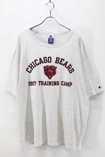 Used 90s Champion NFL CHICAGO BEARS T-Shirt Size 2XL 