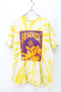 Used 00s JIMI HENDRIX TyeDye Rock Graphic T-Shirt Size L 