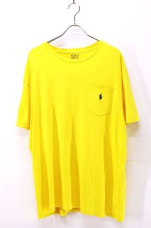 Used 00s POLO Ralph Lauren Yellow One Point Pocket T-Shirt Size L 