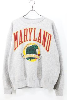 Used 90s USA MARYLAND Univercity College Graphic Sweat Size XL 