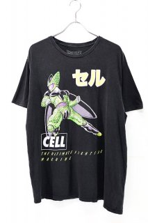 Used 00s DRAGON BALL Z CELL Character Graphic T-Shirt Size XL 