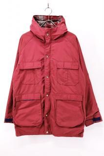 Used 70s USA Wool Rich 60/40 Cloth Wine Red Mountain Parka Jacket Size M 