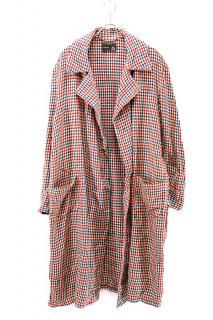 Used 70s JC PENNY Multi Color Check Old Gown Size XL 