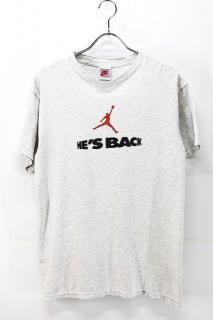 Used 90s USA Nike  Jordan Hes Back Graphic T-Shirt Size M-L  