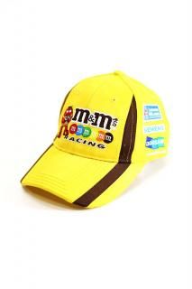 Used 00s HASE m&ms Racing Yellow Embroidery 6Panel Cap Size Free 