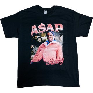 <img class='new_mark_img1' src='https://img.shop-pro.jp/img/new/icons24.gif' style='border:none;display:inline;margin:0px;padding:0px;width:auto;' />"A$AP Rocky" Vintage Style T-Shirt -BLACK-