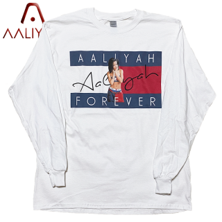 AALIYAH "FOREVER" L/S T-Shirt -WHITE-