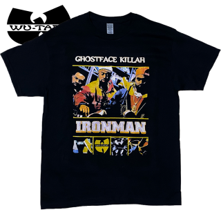 Ghostface Killah "IRONMAN" Vintage Style T-Shirt -BLACK-