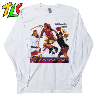 TLC "Ooooooohhh...On The TLC Tip" Cover Art L/S T-Shirt -WHITE-