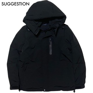 <img class='new_mark_img1' src='https://img.shop-pro.jp/img/new/icons24.gif' style='border:none;display:inline;margin:0px;padding:0px;width:auto;' />SUGGESTION "Black" Down Jacket -BLACK-