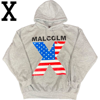 "MALCOLM X" P/O Hoodie -H.GREY-