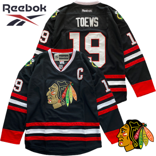Reebok "Chicago Blackhawks" Hockey Jersey -BLACK-