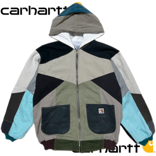 Carhartt "Remake" Patchwork Hooded Duck Jacket -MULTI 2-