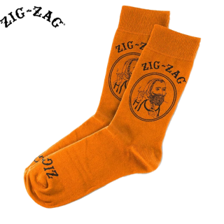 Zig-Zag "Classic" Socks -ORANGE-