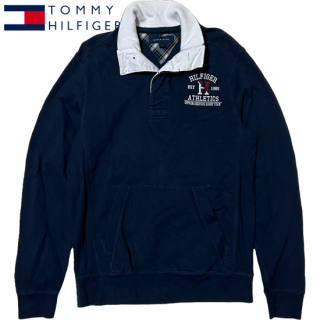 TOMMY HILFIGER L/S Rugger Shirt -NAVY-