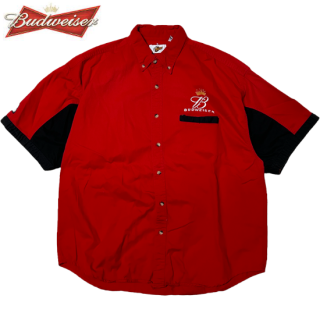 "BUDWEISER" S/S Racing Shirt -RED-