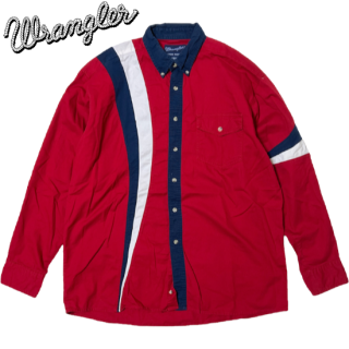Wrangler L/S Western Shirt -RED-