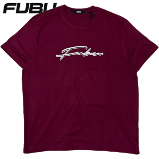 FUBU "TRIPLE SIGNATURE" T-Shirt -BURGUNDY-