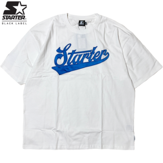 STARTER BLACK LABEL "Satin Logo" T-Shirt -WHITE-