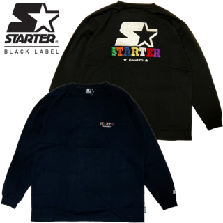 STARTER BLACK LABEL "Colorful Logo" L/S T-Shirt -BLACK-