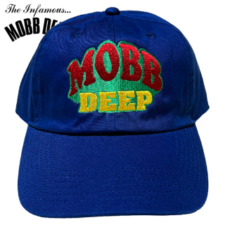 Mobb Deep "Vintage Logo" Dad Cap -BLUE-