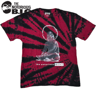 The Notorious B.I.G. "Baby Biggie" Tie-dye Official T-Shirt -RED-