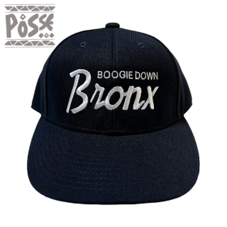 POSSE "BOOGIE DOWN BRONX" Low Crown Snapback Cap -NAVY-
